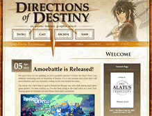 Tablet Screenshot of directionsofdestiny.com